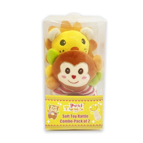 Soft Toy Rattle Combo-Pack of 2