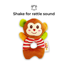 Monkey Ring Rattle Soft Toy