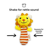 Lion Handle Rattle Soft Toy