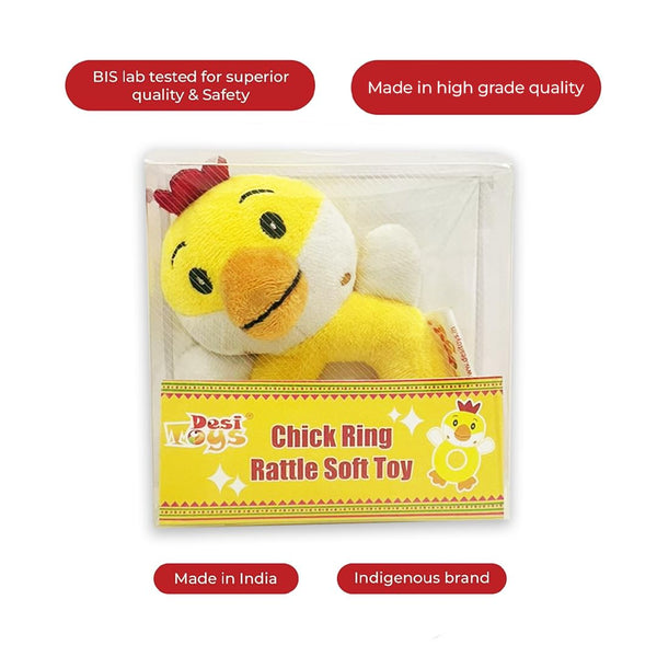 Chick Ring Rattle Soft Toy