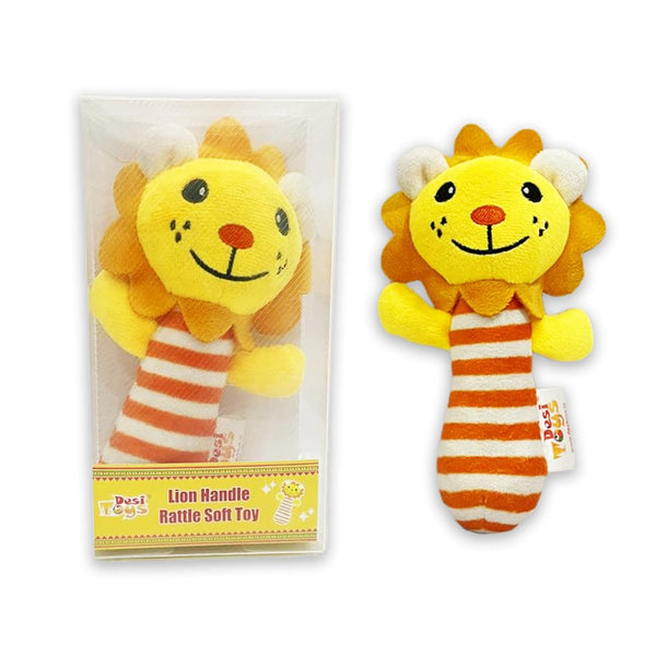 Lion Handle Rattle Soft Toy