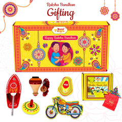 Desi Toys Raksha Bandhan Special Combo Gift Set of 6,  Non-gadget & Fun toys and games, Memorable Gifts for Brothers and Sisters
