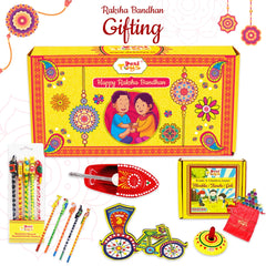 Desi Toys Raksha Bandhan Special Combo Gift Set of 5,  Non-gadget & Fun toys and games, Memorable Gifts for Brothers and Sisters