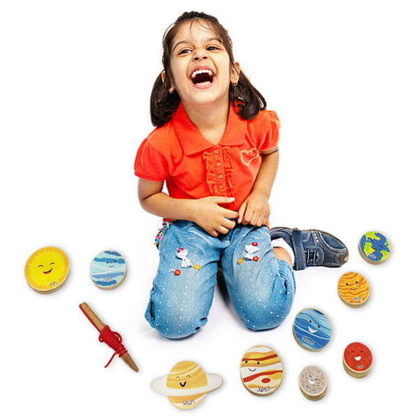 Desi Toys Solar System Wooden Lacing Game