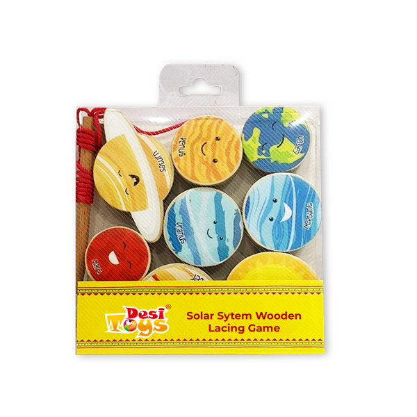 Desi Toys Solar System Wooden Lacing Game