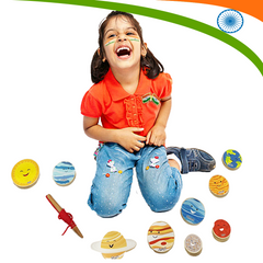 Desi Toys Solar System Wooden Lacing Game