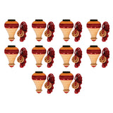 (Pack Of 10) Spinning Tops Bhawra | Wooden Lattu | 6+ Years | Festival Collectible Gift For Kids
