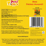Bike Fridge Magnet |Made in MDF|3.25 x 1.7 inches size| Indian Inspired Design |Souvenir| Ideal for gifting