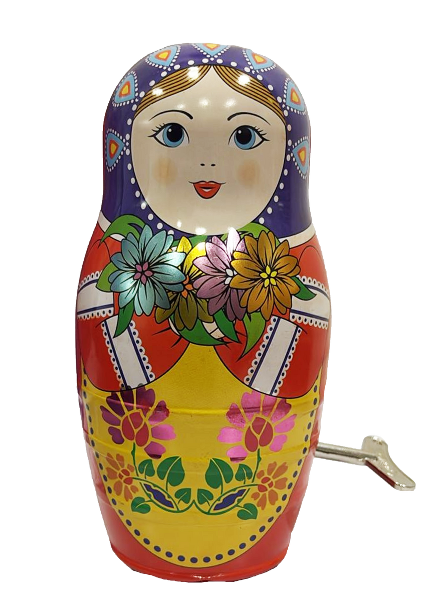 Desi Toys Classic Tin  Doll with Magic moves- Vintage Collectible Wind-up Toy