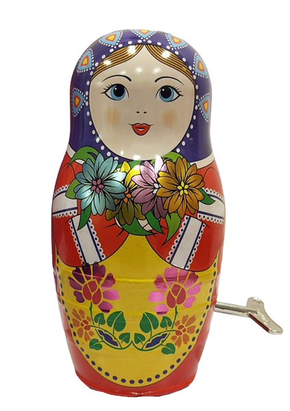 Desi Toys Classic Tin  Doll with Magic moves- Vintage Collectible Wind-up Toy