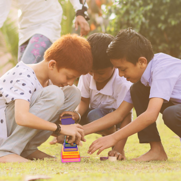 Lagori Game Set | Wooden Seven Stones | 8 Years +