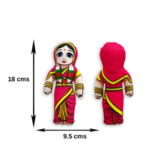 Desi Toys Lord Ram Sita Plush Cotton Dolls Pack of 2