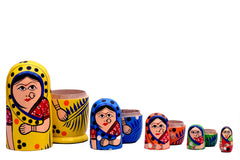 (Pack of 5) Russian Dolls | Handpainted Tin Nesting Dolls | Collectible